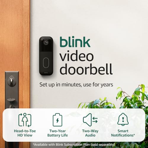 Blink Video Doorbell Alexa compatibility enables hands-free control.