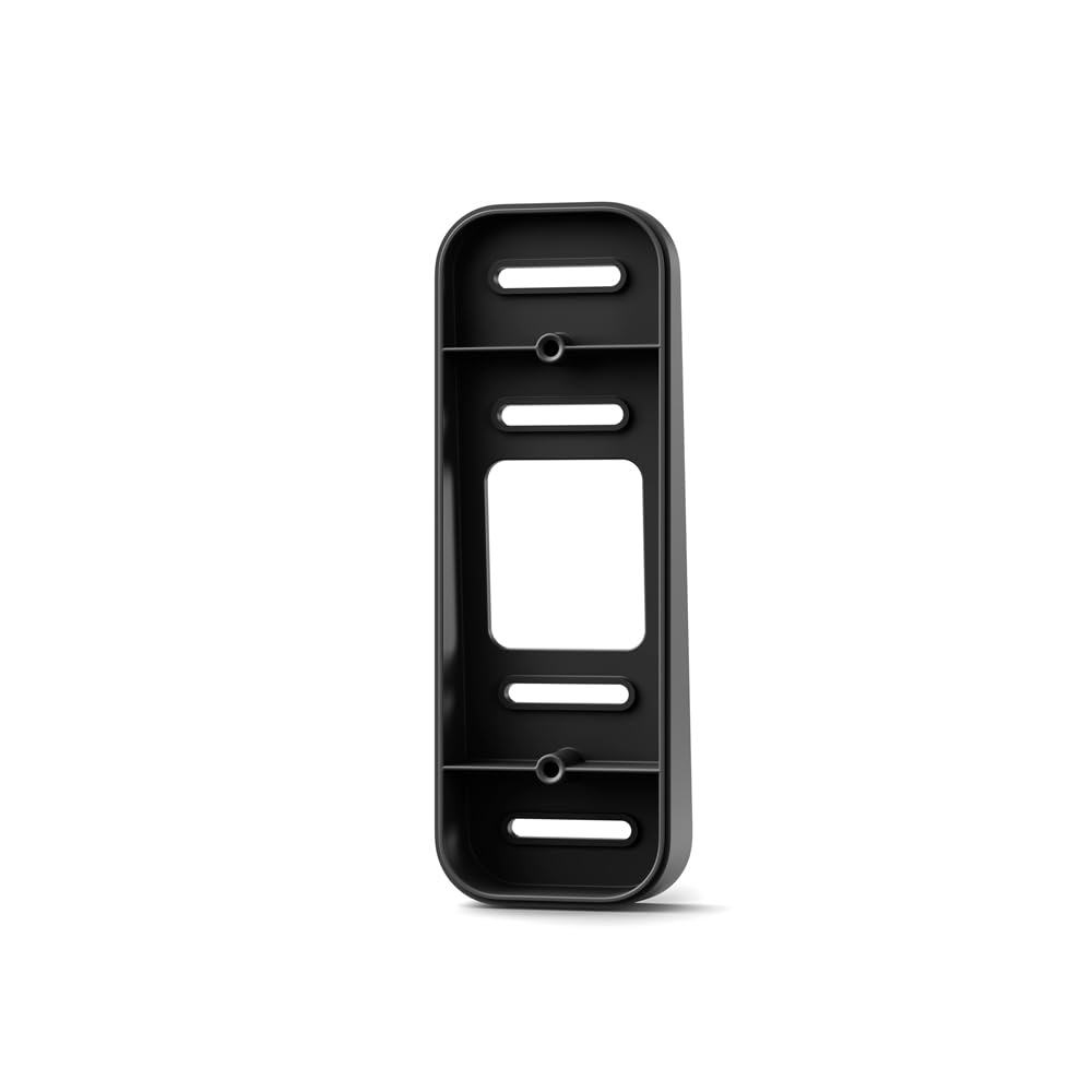 Blink Video Doorbell wedge-mount-black box packaging shows included screws for quick setup.