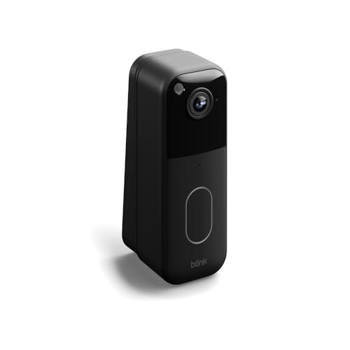 Blink Video Doorbell wedge-mount-black provides secure mounting with included screws.