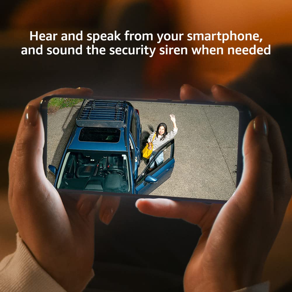 Blink Wired Floodlight Camera motion-detection view highlights activity for targeted alerts.