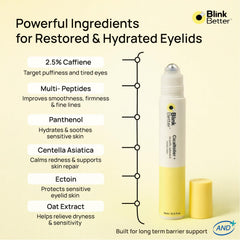 BlinkBetter hyaluronic hydration with Tremella nourishes the under-eye area