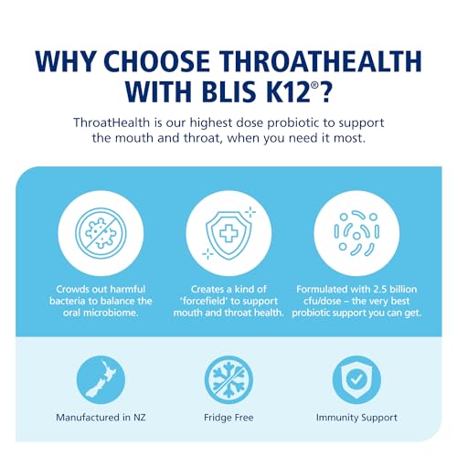 Close-up of BLIS ThroatHealth vanilla lozenge highlights smooth texture and pleasant flavor.