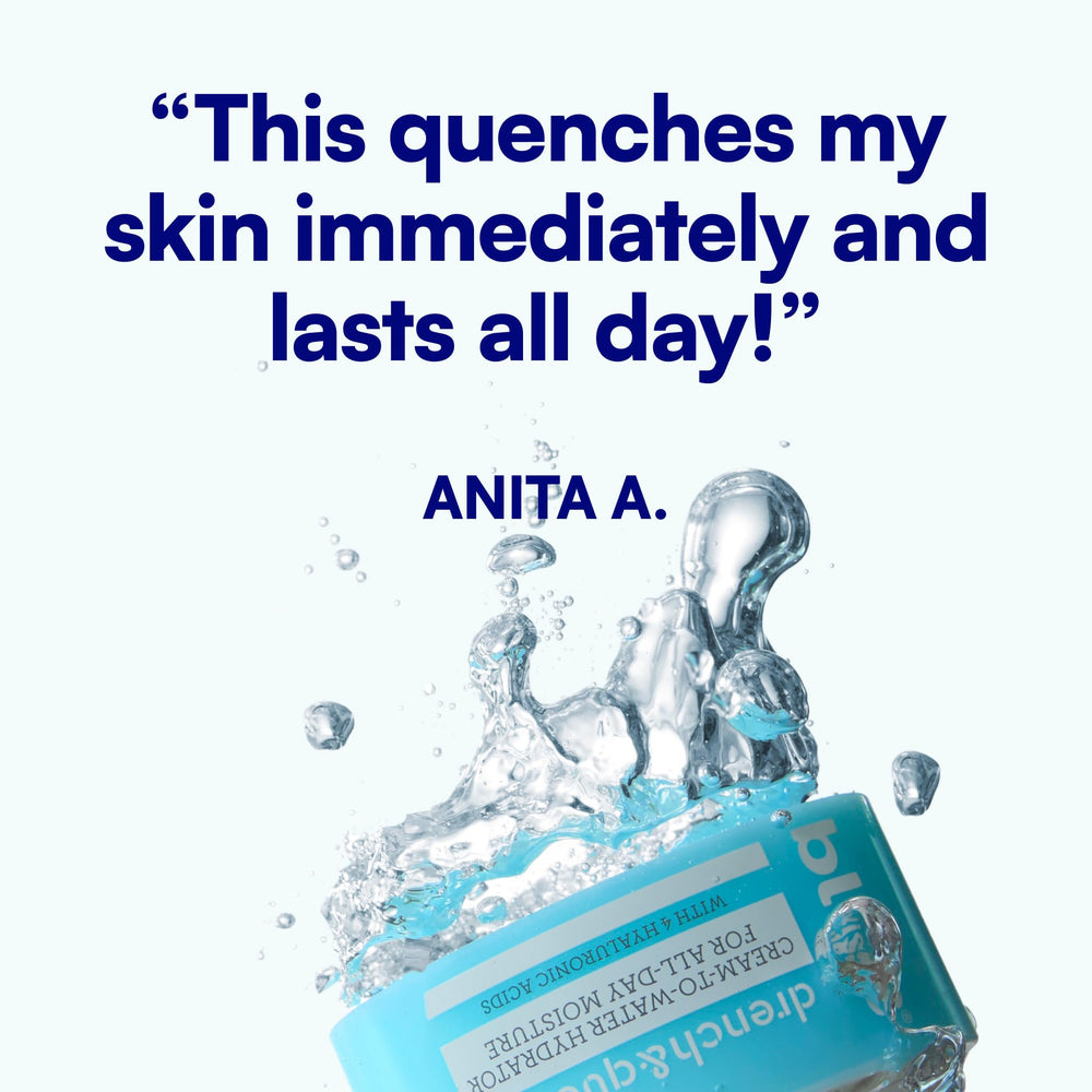 Bliss Drench & Quench under-makeup ready skin demonstration.