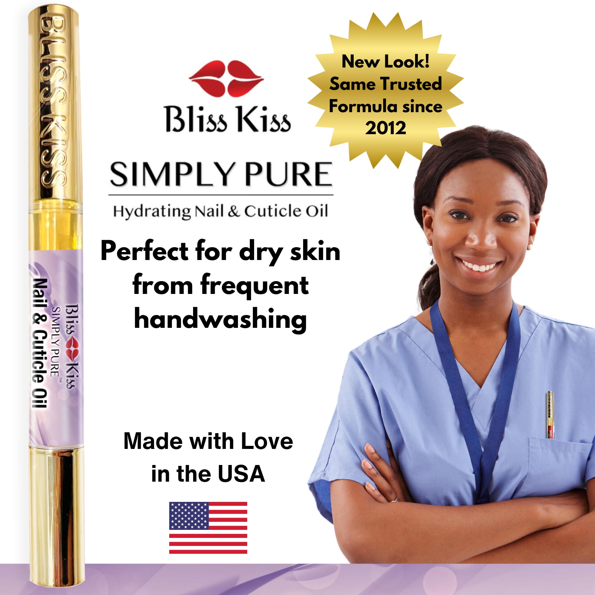 Bliss Kiss after gel or acrylic removal for flexible nails.