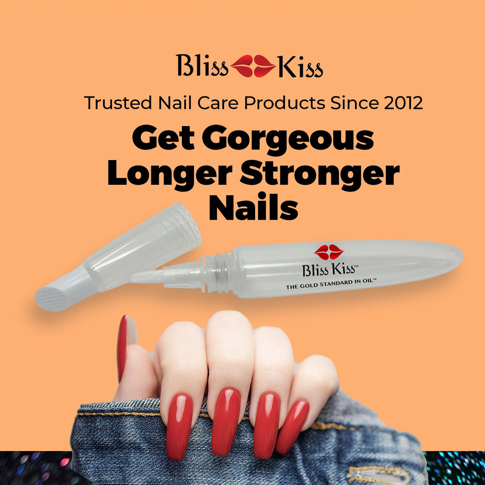 Bliss Kiss cuticle oil pen with proximal nail fold pusher for precise care