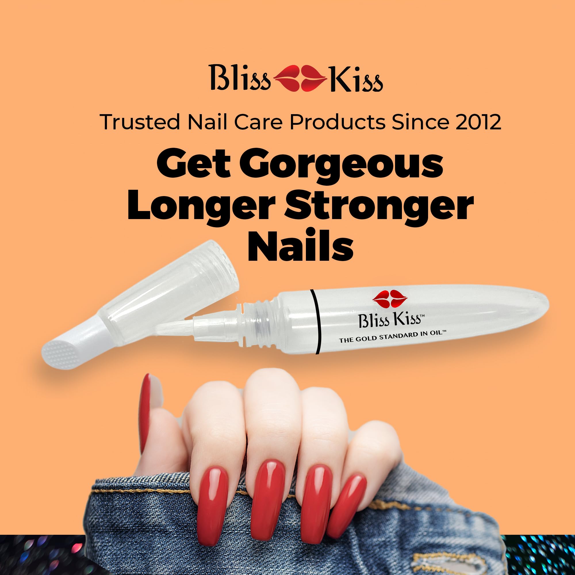 Bliss Kiss cuticle pusher tip for gentle base skin care between manicures.