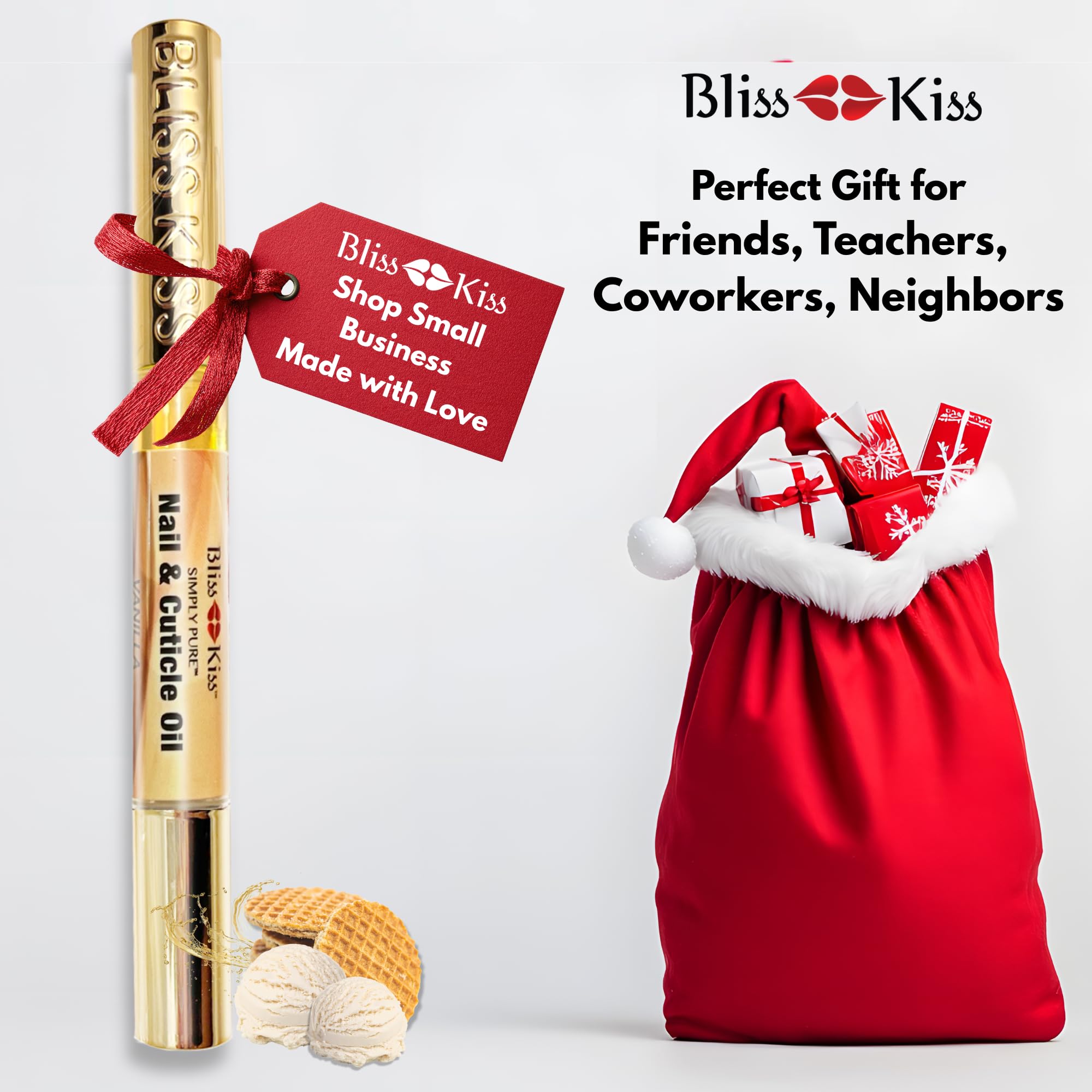 Bliss Kiss jojoba oil nail conditioning visuals illustrate nourishment.
