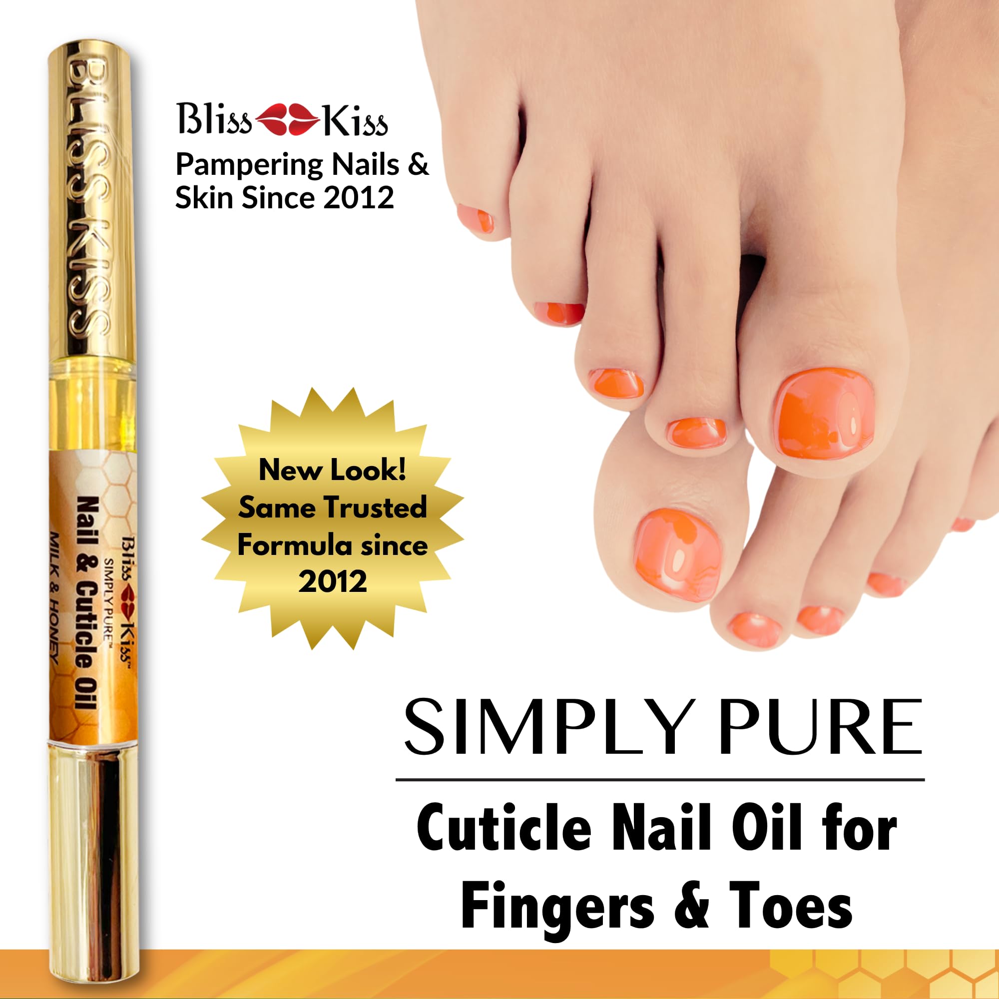 Desk-ready nail care routine with Bliss Kiss Milk & Honey