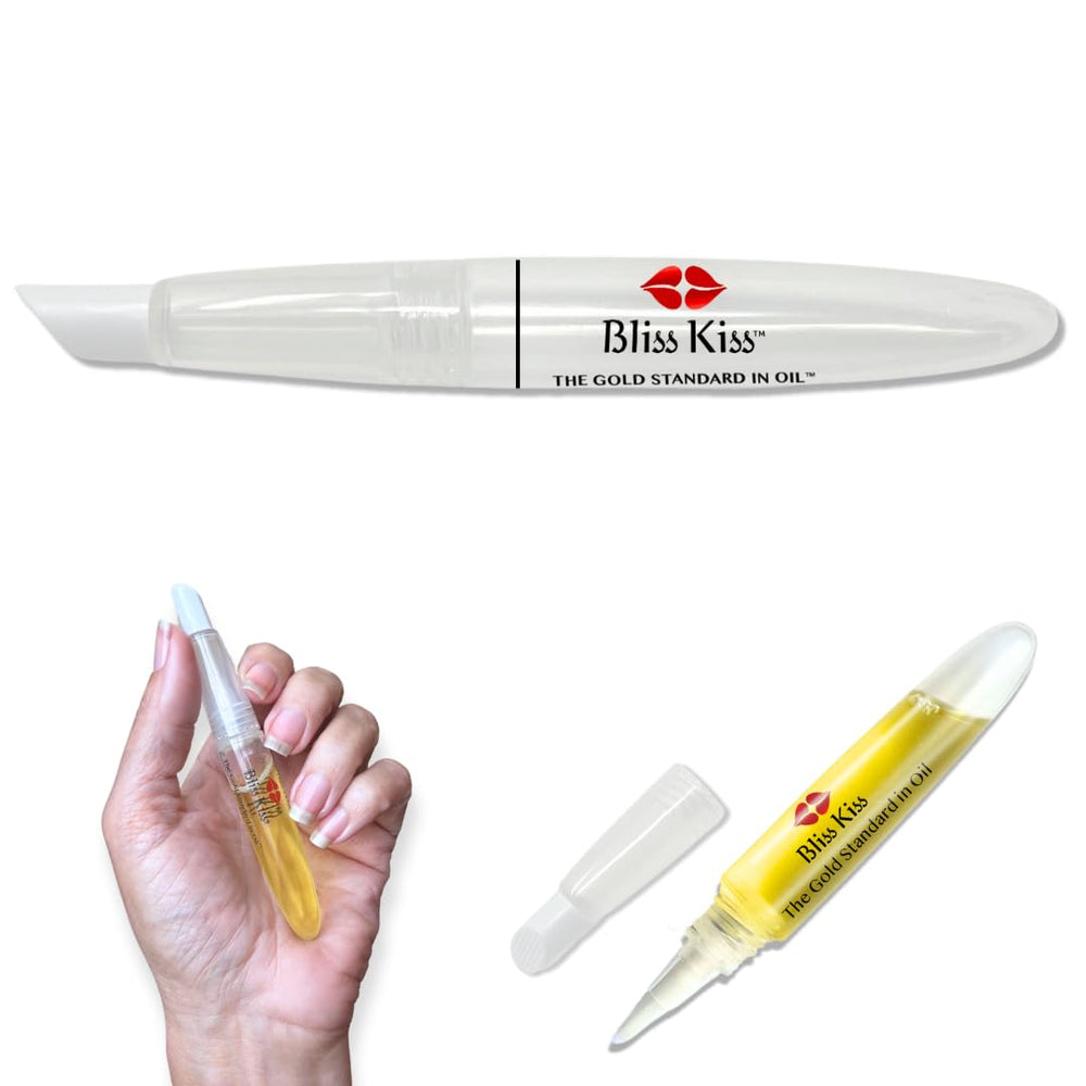 Bliss Kiss refill process shown for quick, mess-free loading.