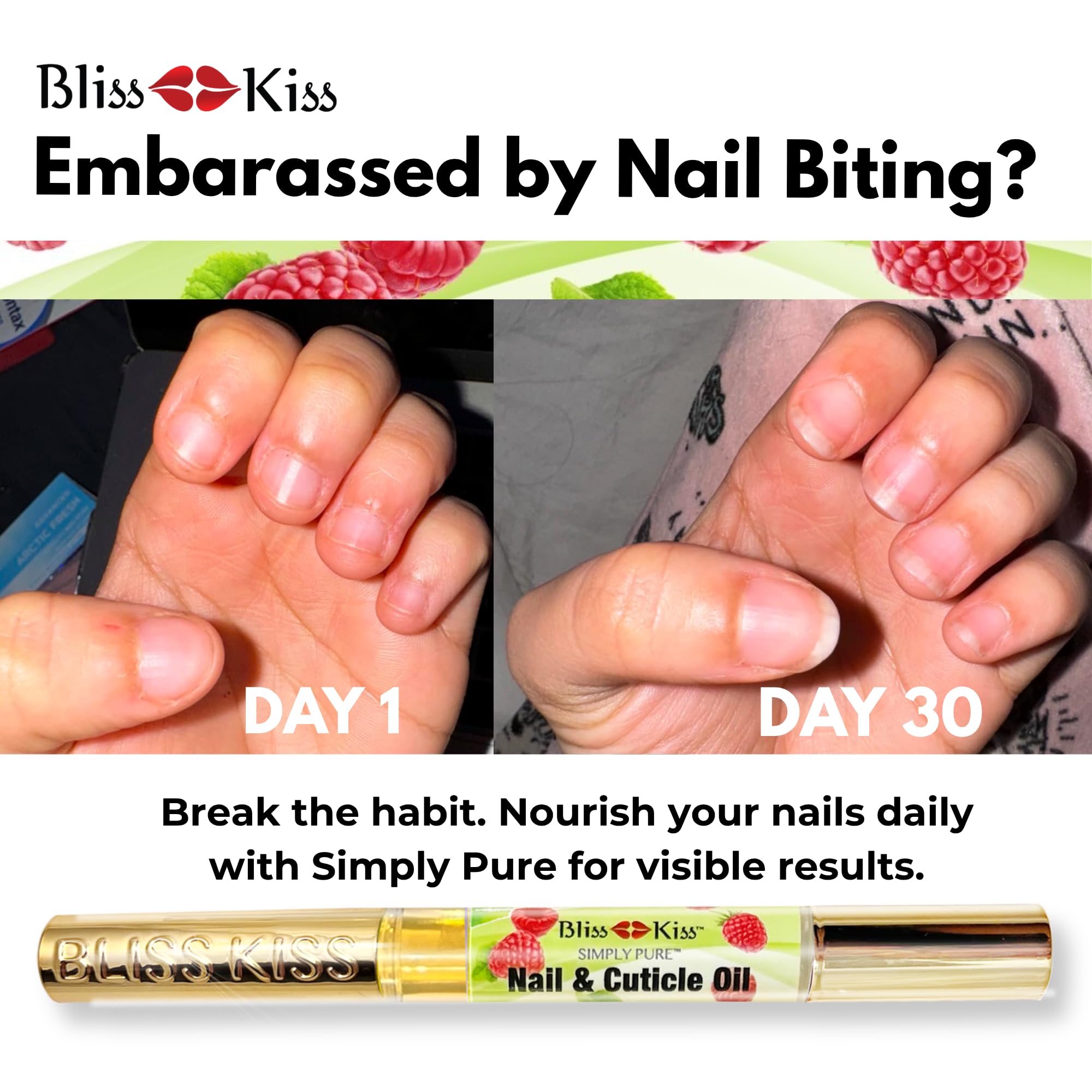 Bliss Kiss travel-friendly nail care pen on the go.