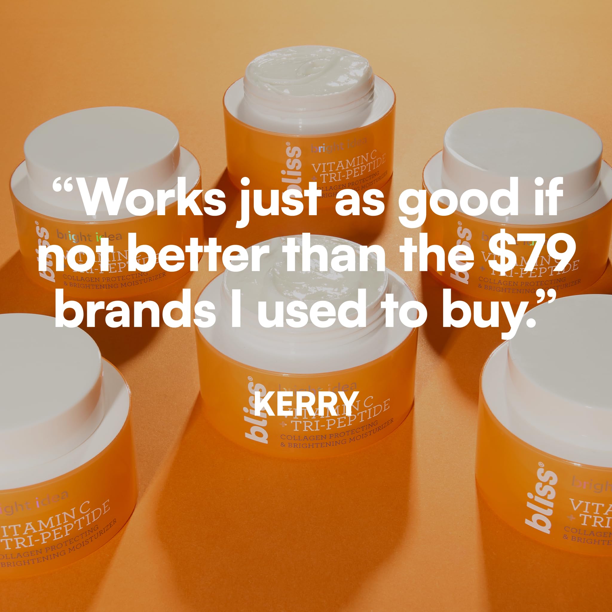 Ingredients list emphasizes vitamin C and peptide complex.