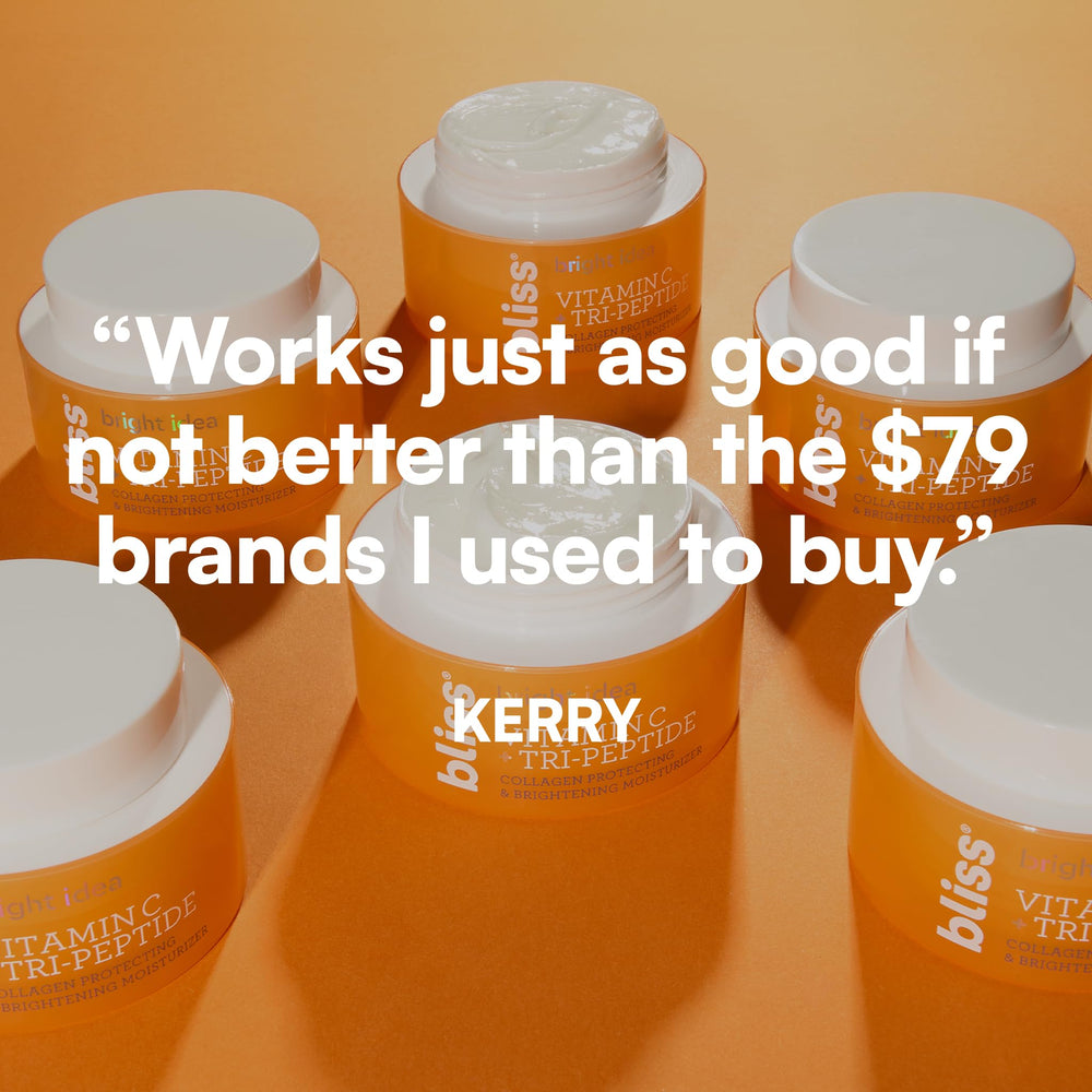 Ingredients list emphasizes vitamin C and peptide complex.