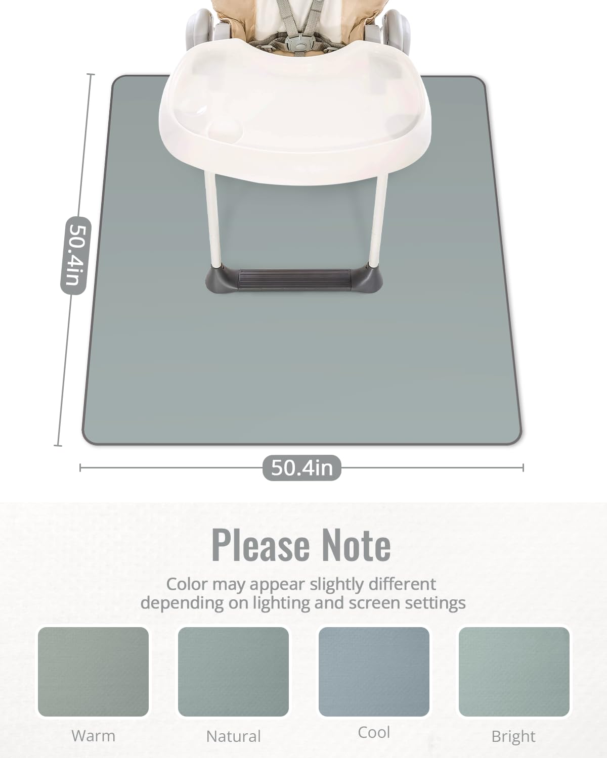 Blissful Diary anti-slip bottom helps keep the mat in place during meals