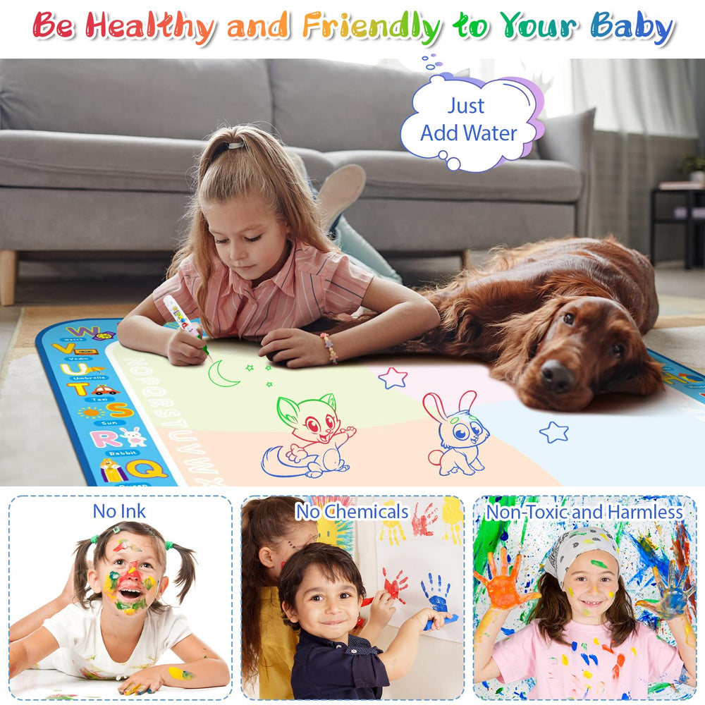 BlissfulBlend doodle mat stencils with easy shapes for kids