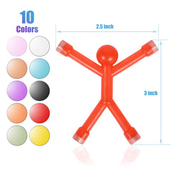 BlissfulTie silicone magnets are odorless and surface-friendly, protecting furniture.
