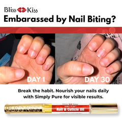 Close-up of easy, mess-free application tip on Bliss Kiss pen.
