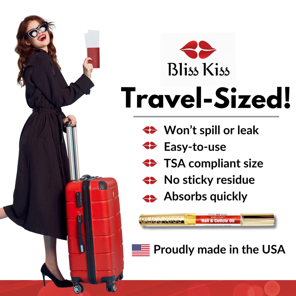 Nails look flexible and well-conditioned after Bliss Kiss application.