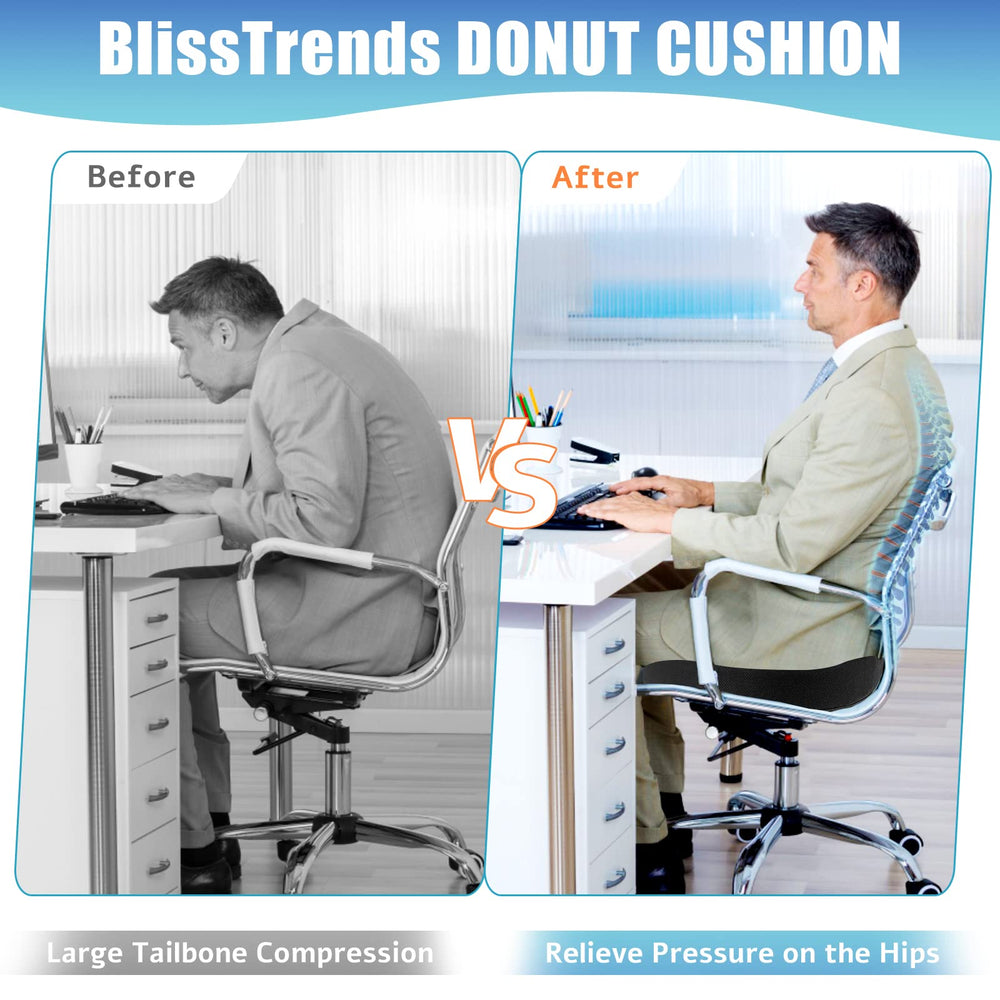 BlissTrends donut pillow removable-cover-washable for easy cleaning.