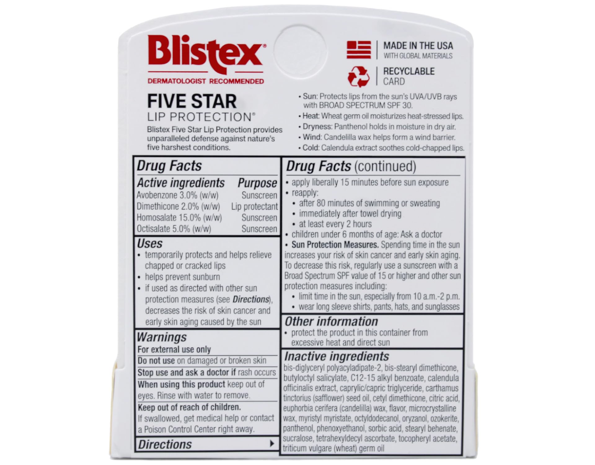 Close-up of Blistex balm being applied, delivering moisture in dry air