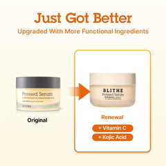 BLITHE pressed serum texture close-up highlights creamy texture for easy application