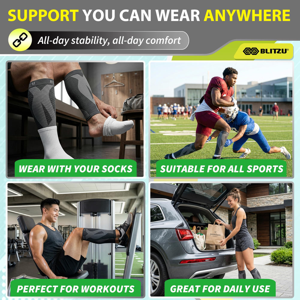 BLITZU calf sleeve supports varicose vein comfort and swelling