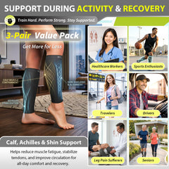 BLITZU footless compression sleeve during running for improved circulation