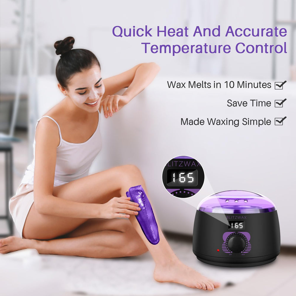 BLITZWAX Lavender wax beads soothe while removing hair precisely