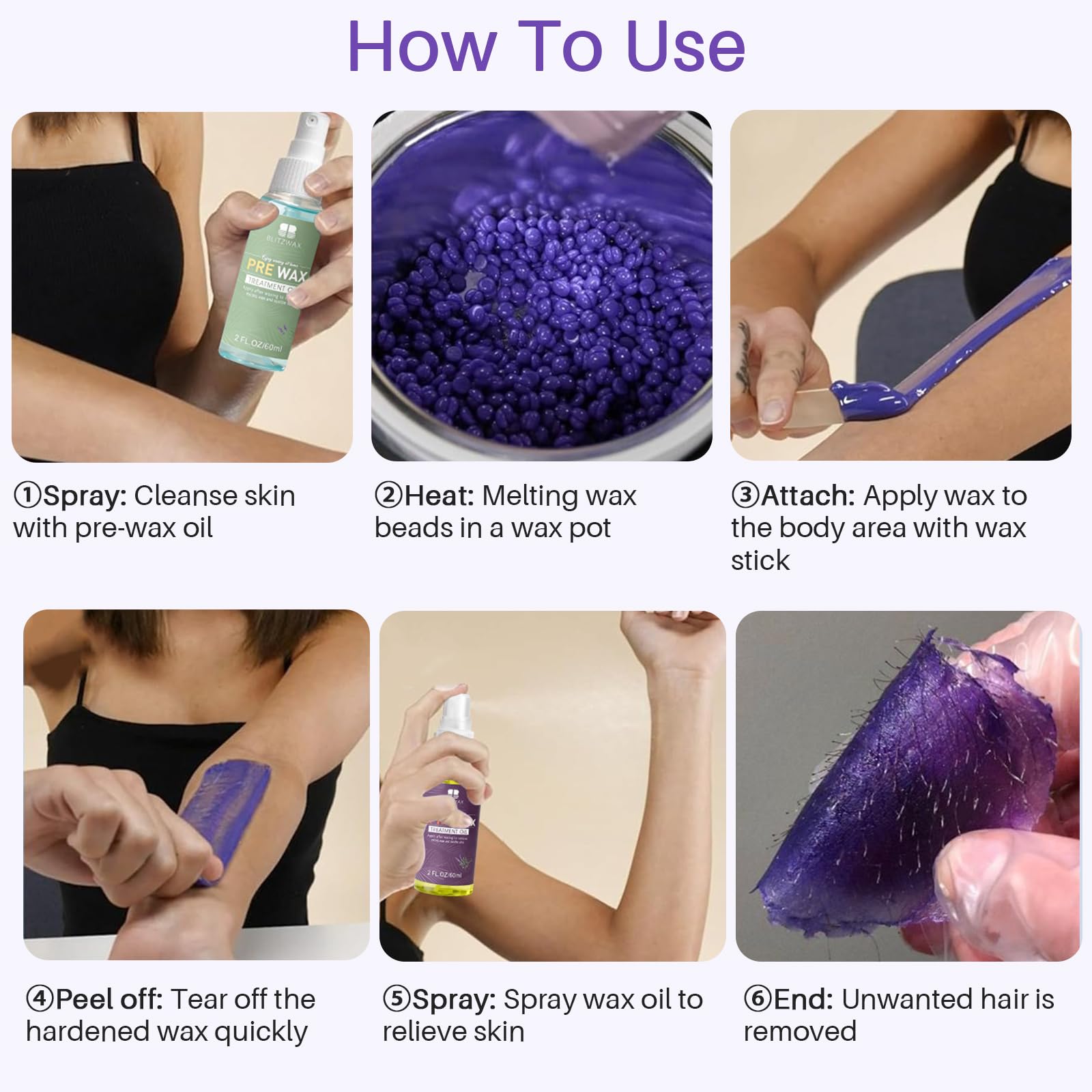 BLITZWAX small waxing sticks perfect for precision touch-ups