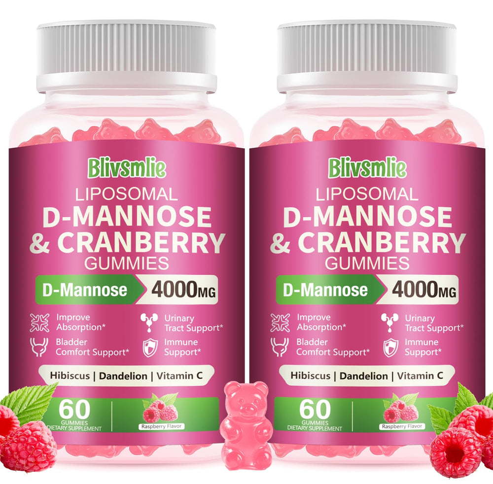 Blivsmlie liposomal D-Mannose gummies bottle for convenient daily wellness.
