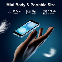 BLKE Max Mini Phone unlocked side view highlights dual SIM support for flexible connectivity