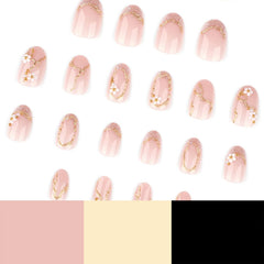 Bloazife spring flower design acrylic nails suitable for parties and DIY at home.
