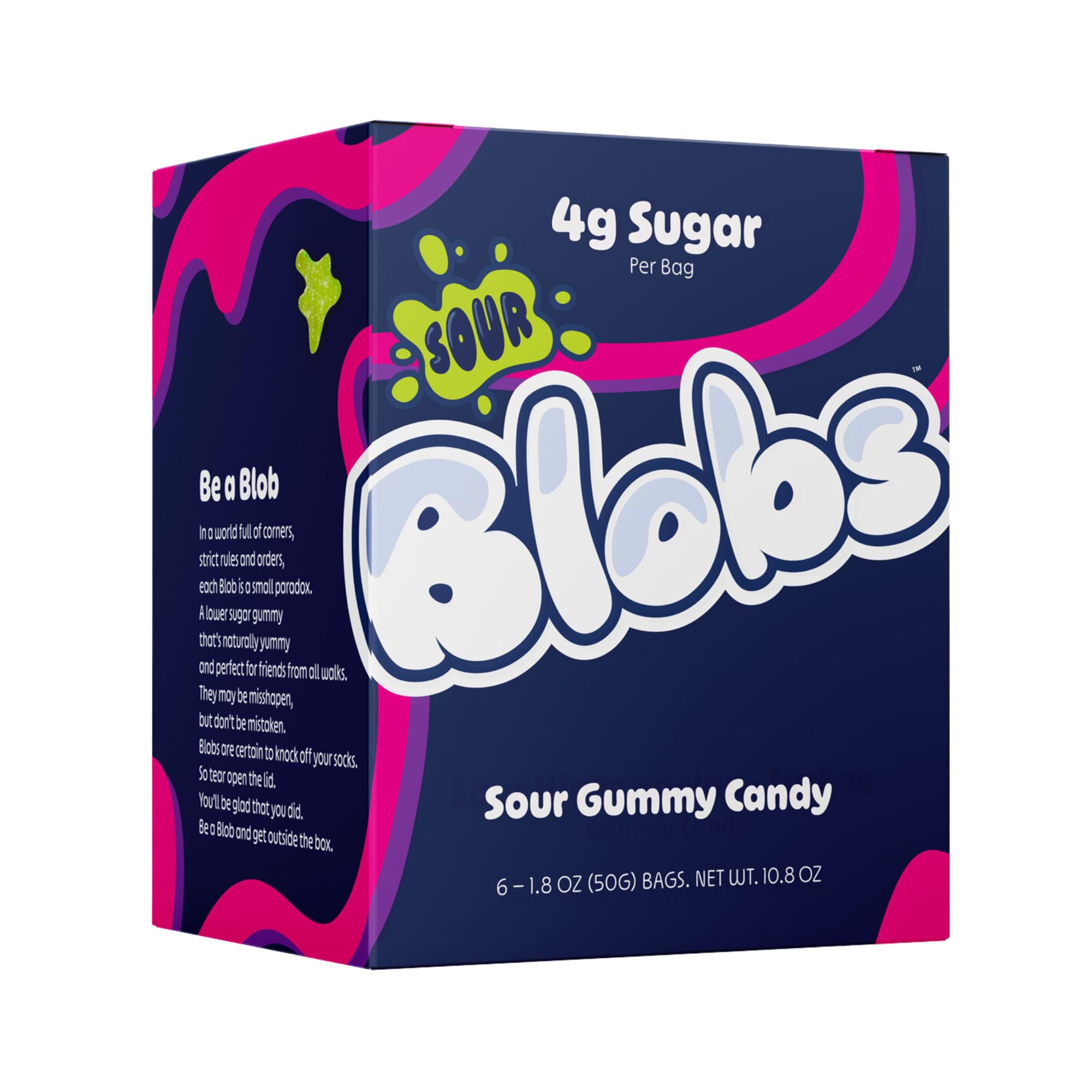 Blobs Vegan candy ingredients in bowl illustrate plant-based, clean-snack appeal.