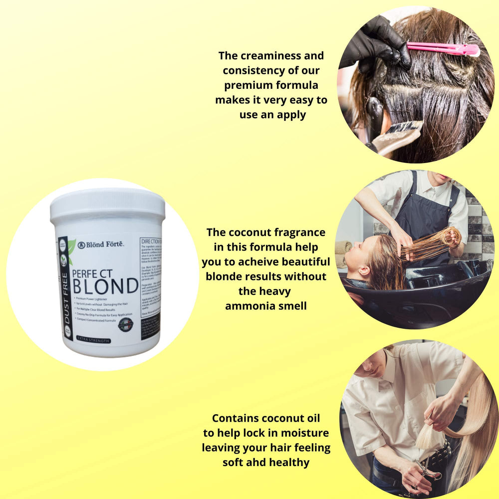 Blond Forte creamy, easy-to-mix texture allows even coverage
