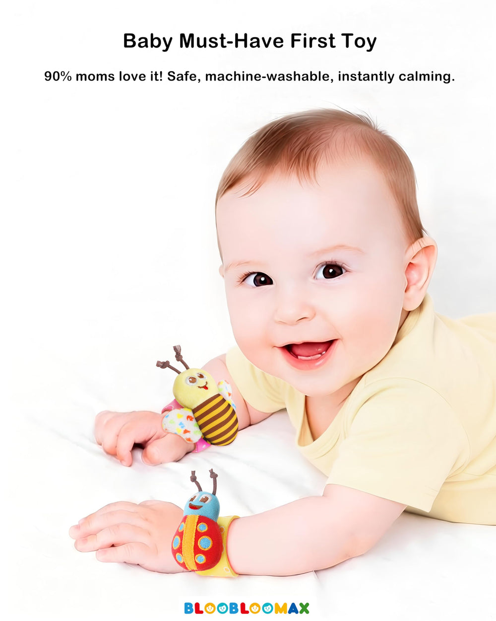 Bloobloomax bee and butterfly wings with sound paper for auditory engagement.