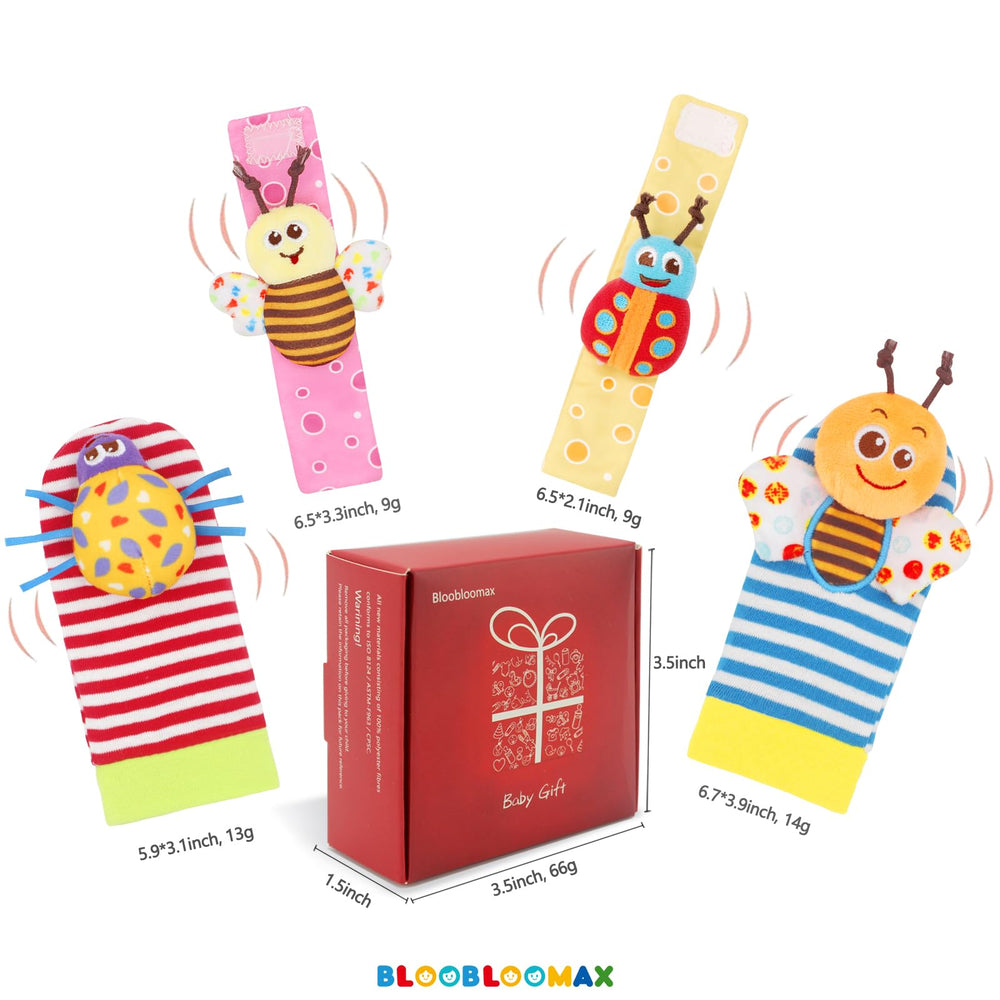 Bloobloomax newborn to toddler toy set suitable for growing babies.