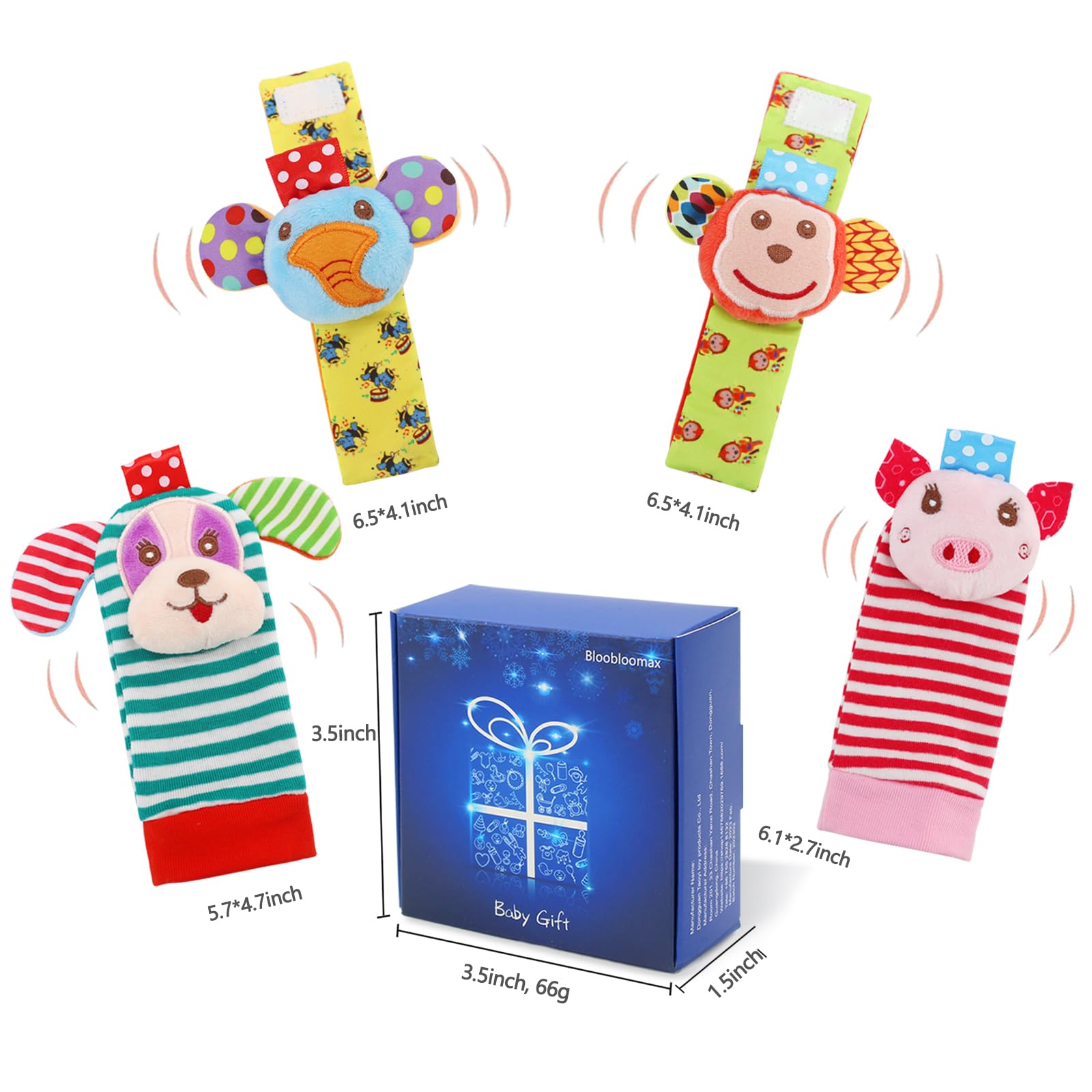 BLOOBLOOMAX SSK foot finder socks ladybug: bright design promotes early visual interest