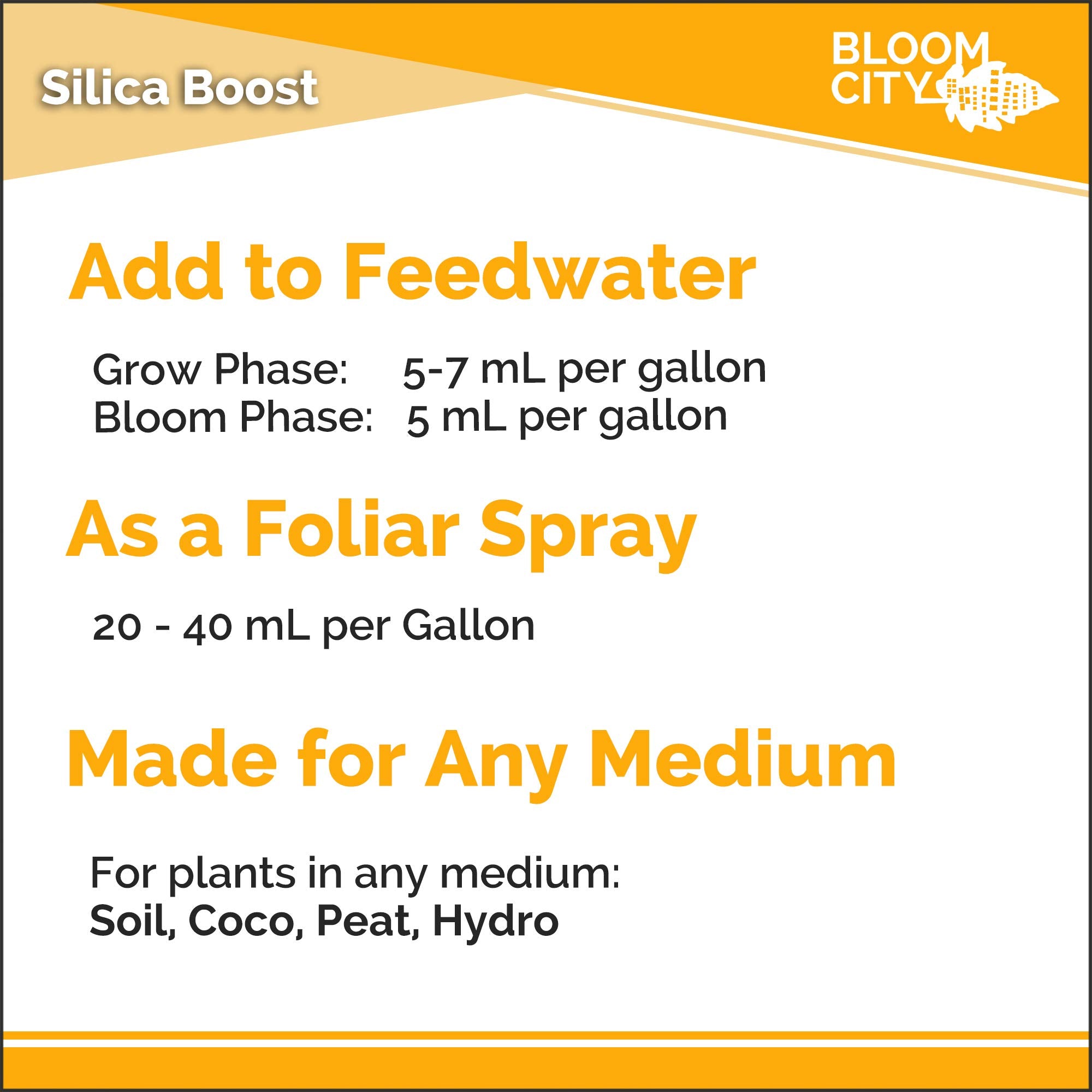 Bloom City Liquid Silica Boost hydroponics setup highlights compatibility with soilless systems.