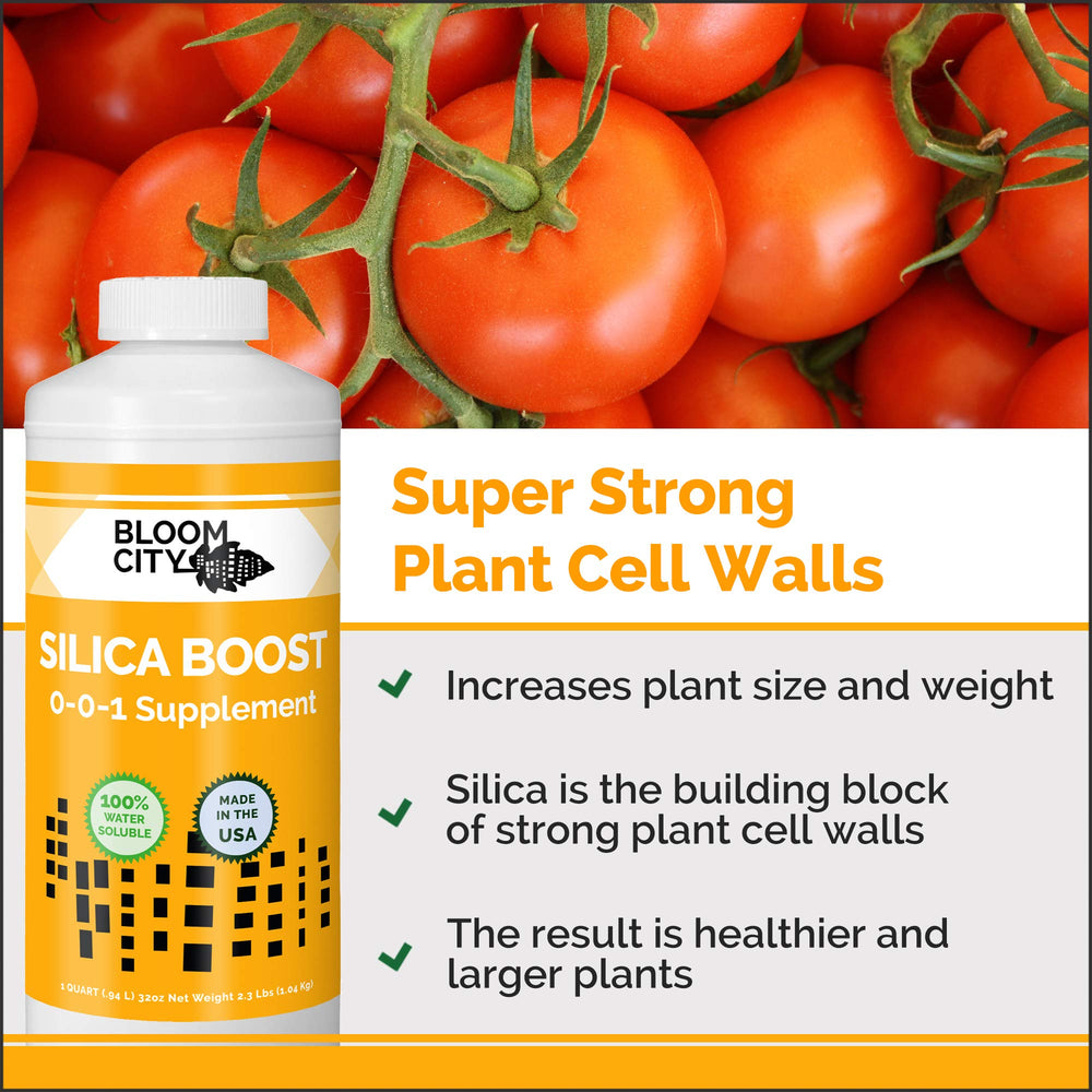 Bloom City Liquid Silica Boost pouring action demonstrates easy application for efficient dosing.
