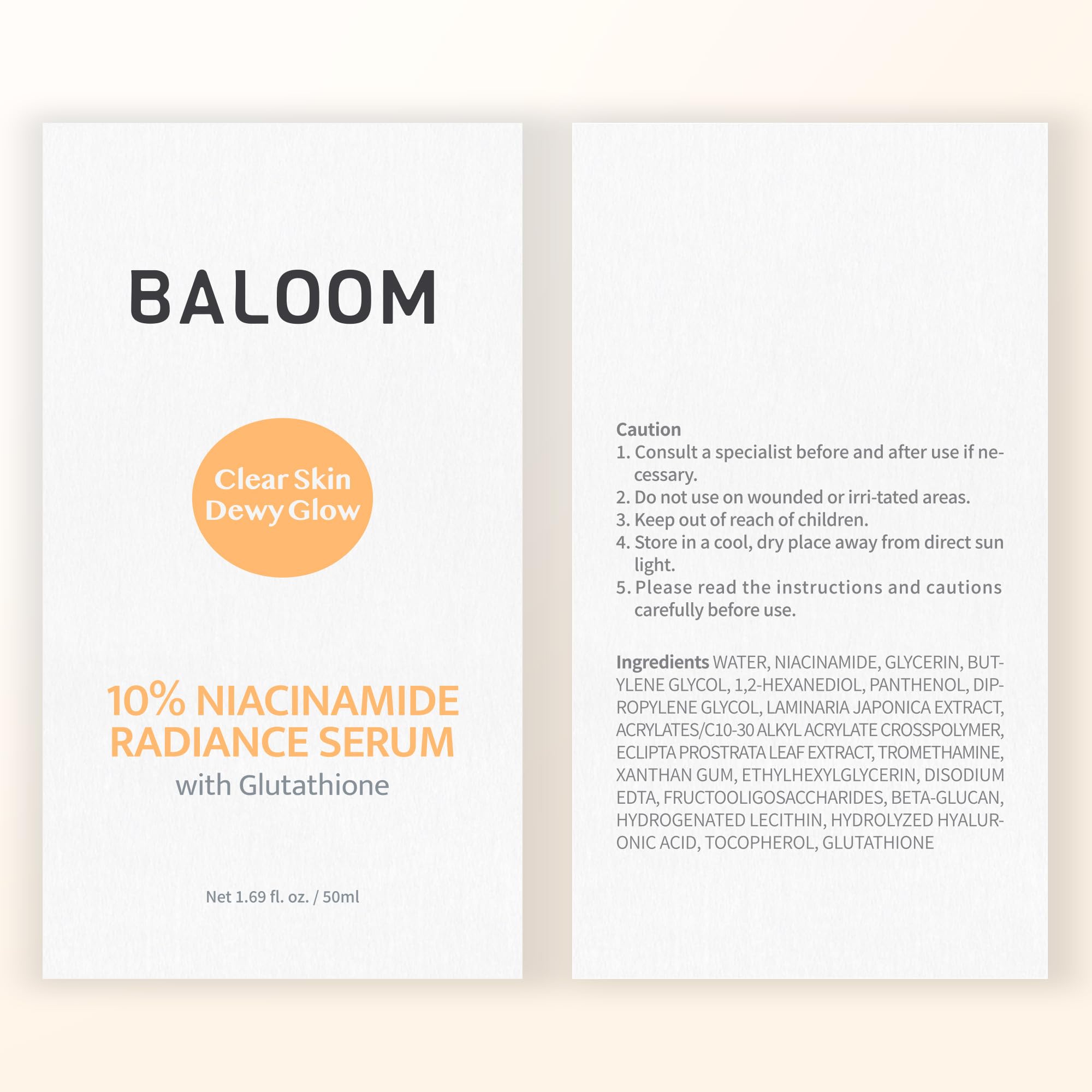 BALOOM dark spot care visual suggesting gradual discoloration improvement.