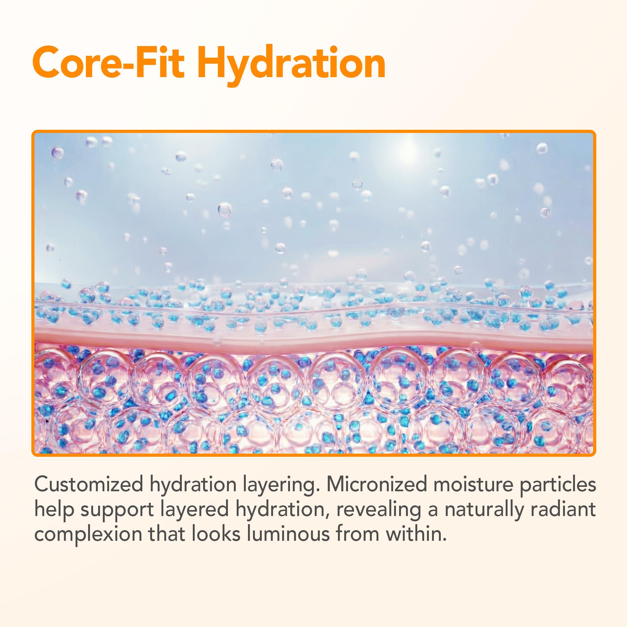 BALOOM hydration and barrier support in a serum formula for plump skin.