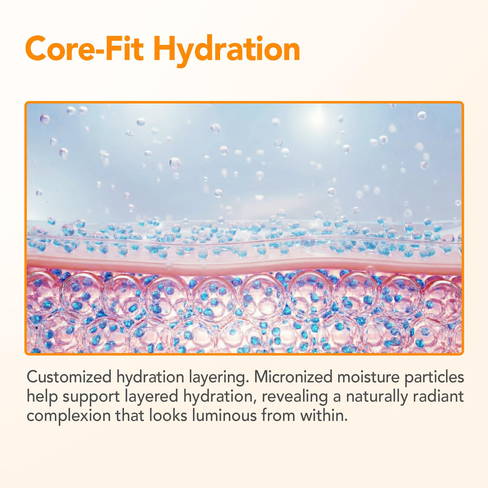 BALOOM hydration and barrier support in a serum formula for plump skin.