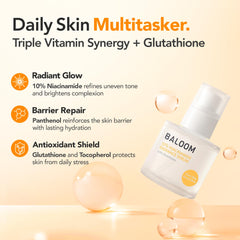 BALOOM Niacinamide Serum with Glutathione focuses on spot care and discoloration reduction.