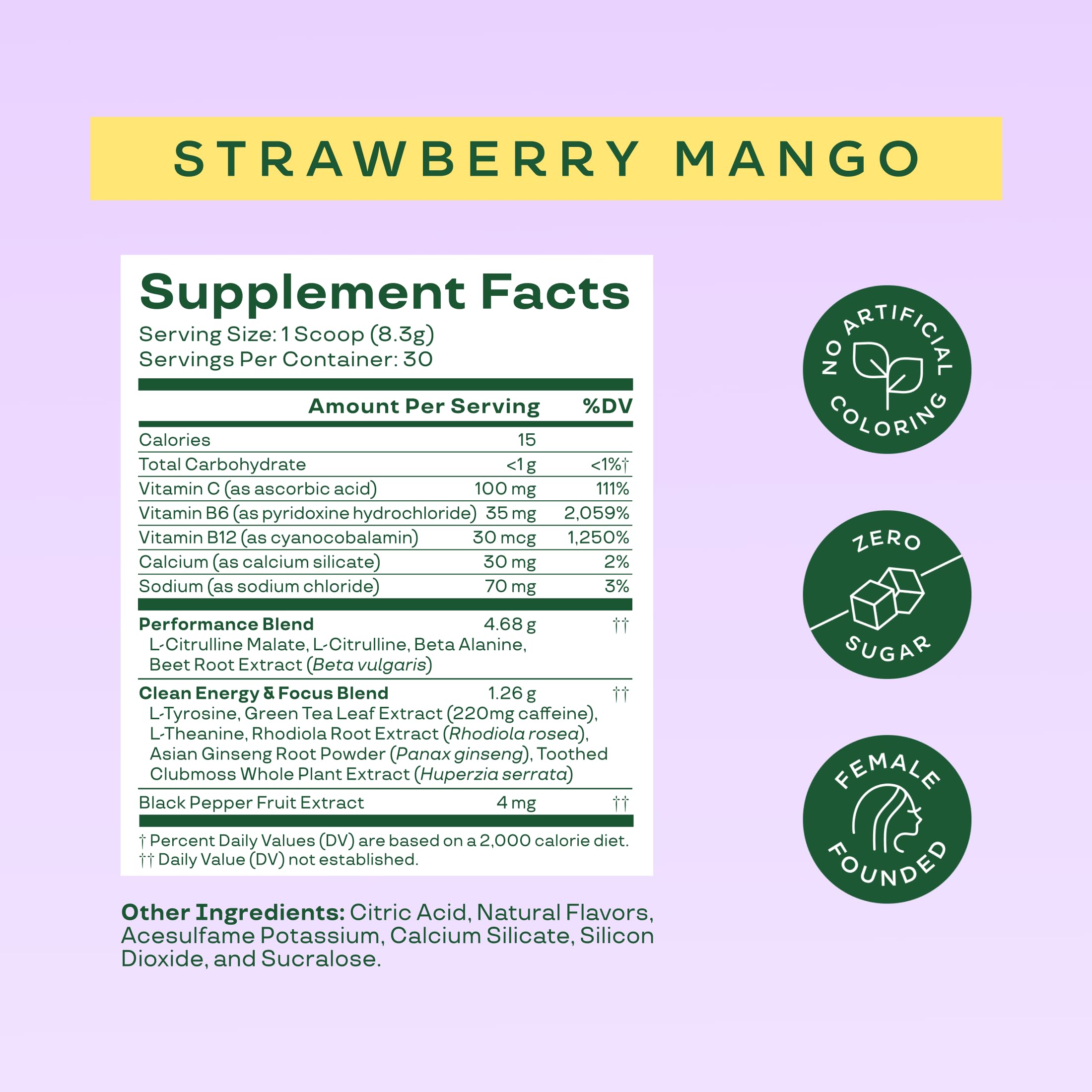 Green tea extract graphic highlights natural caffeine source in Bloom