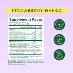 Green tea extract graphic highlights natural caffeine source in Bloom