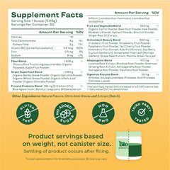 Bloom Nutrition mango powder closeup highlighting tropical flavor for enjoyable nutrition.