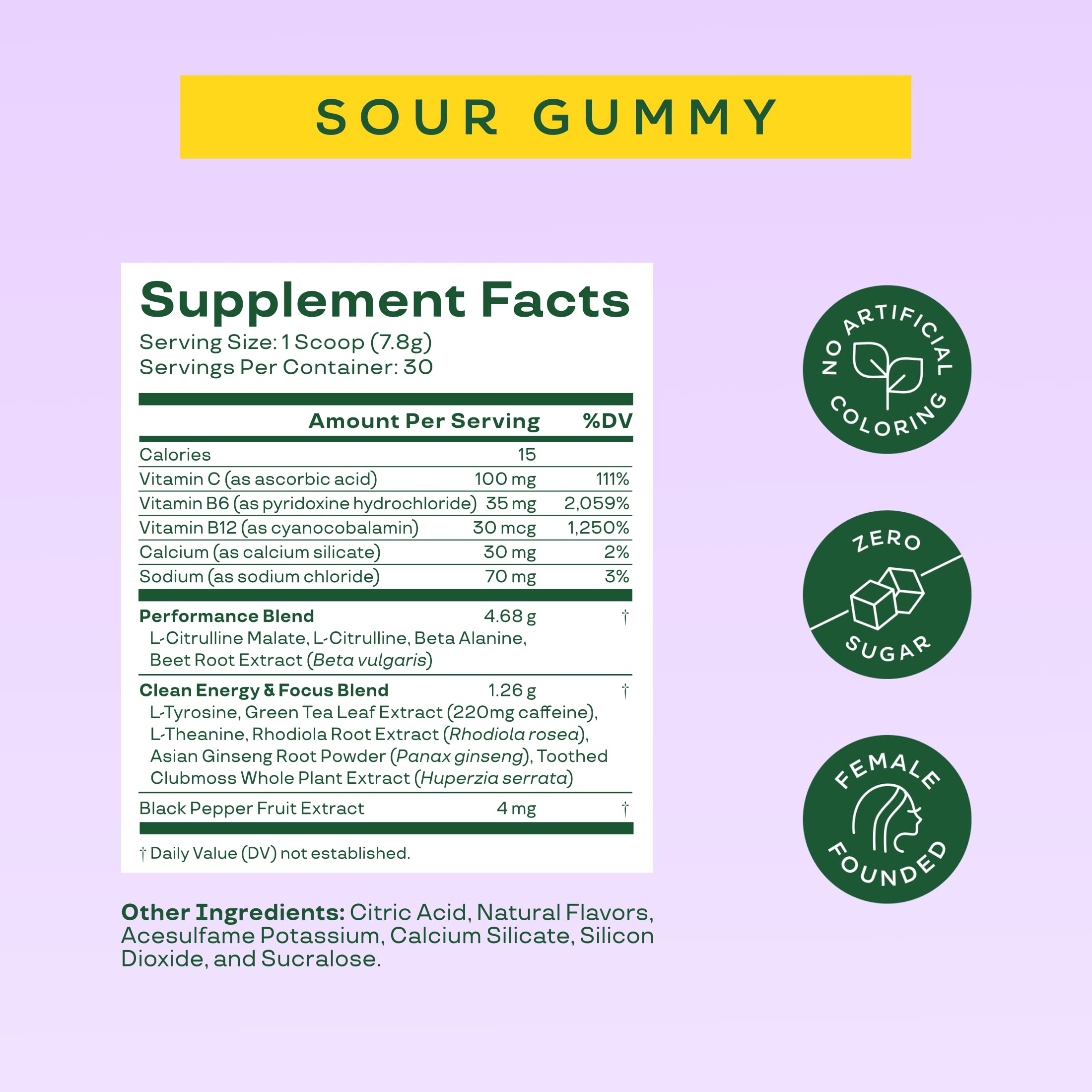 Sugar-free and keto-friendly Bloom Nutrition pre-workout formula.
