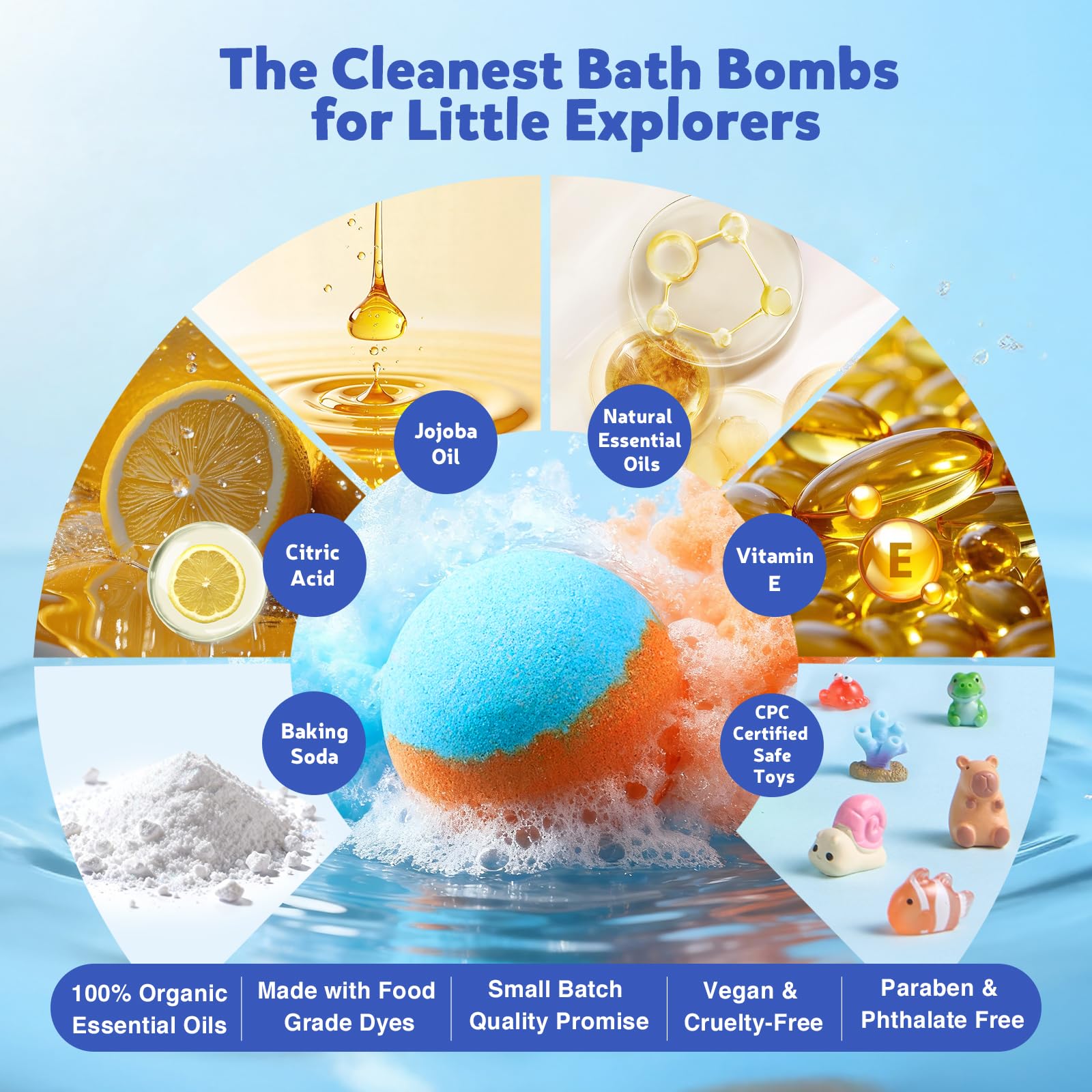 BloomFizzy Skin-safe ingredients keep bath time gentle and kid-friendly