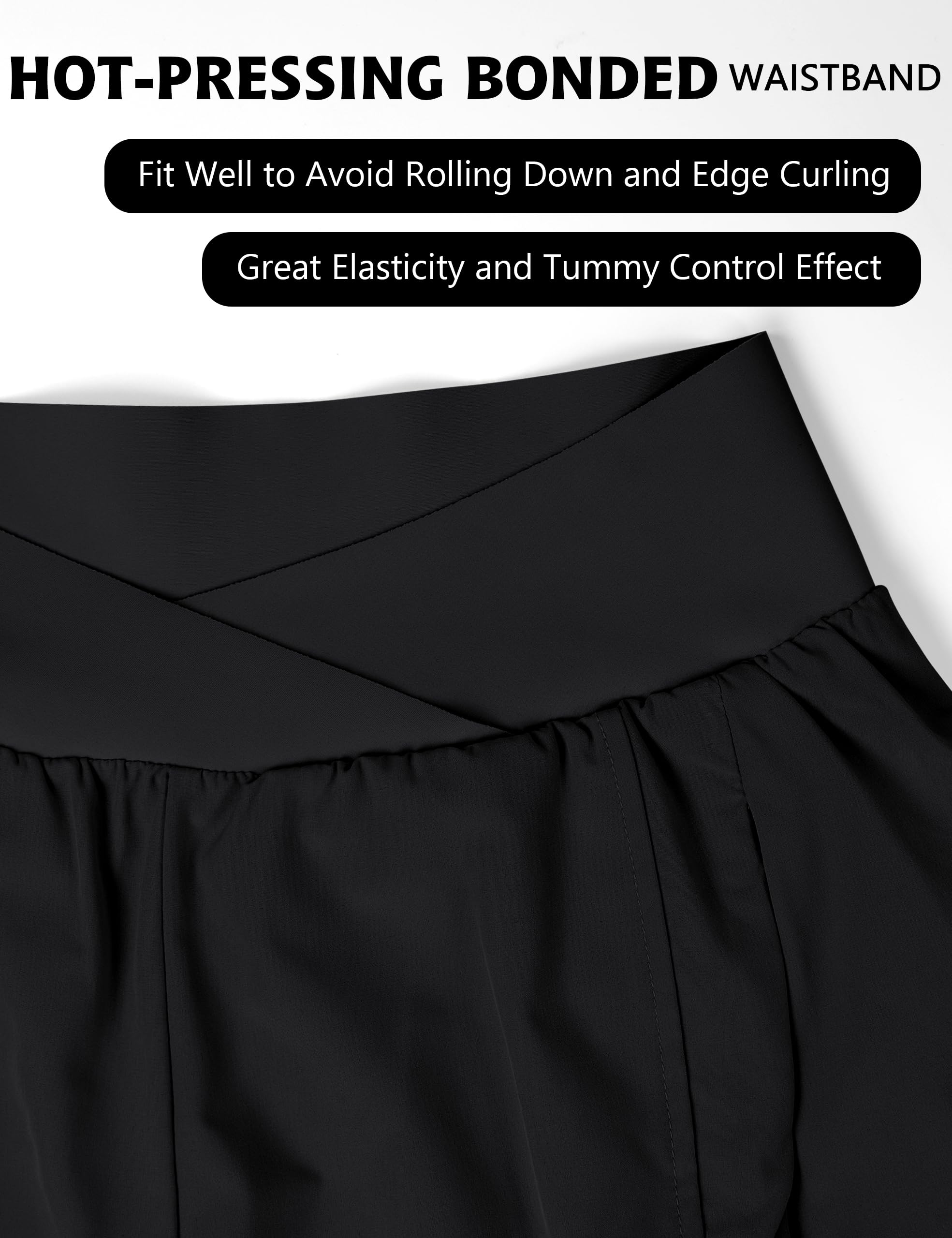 Blooming Jelly shorts zipper pockets closeup emphasize safe, hands-free storage.