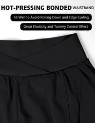 Blooming Jelly shorts zipper pockets closeup emphasize safe, hands-free storage.