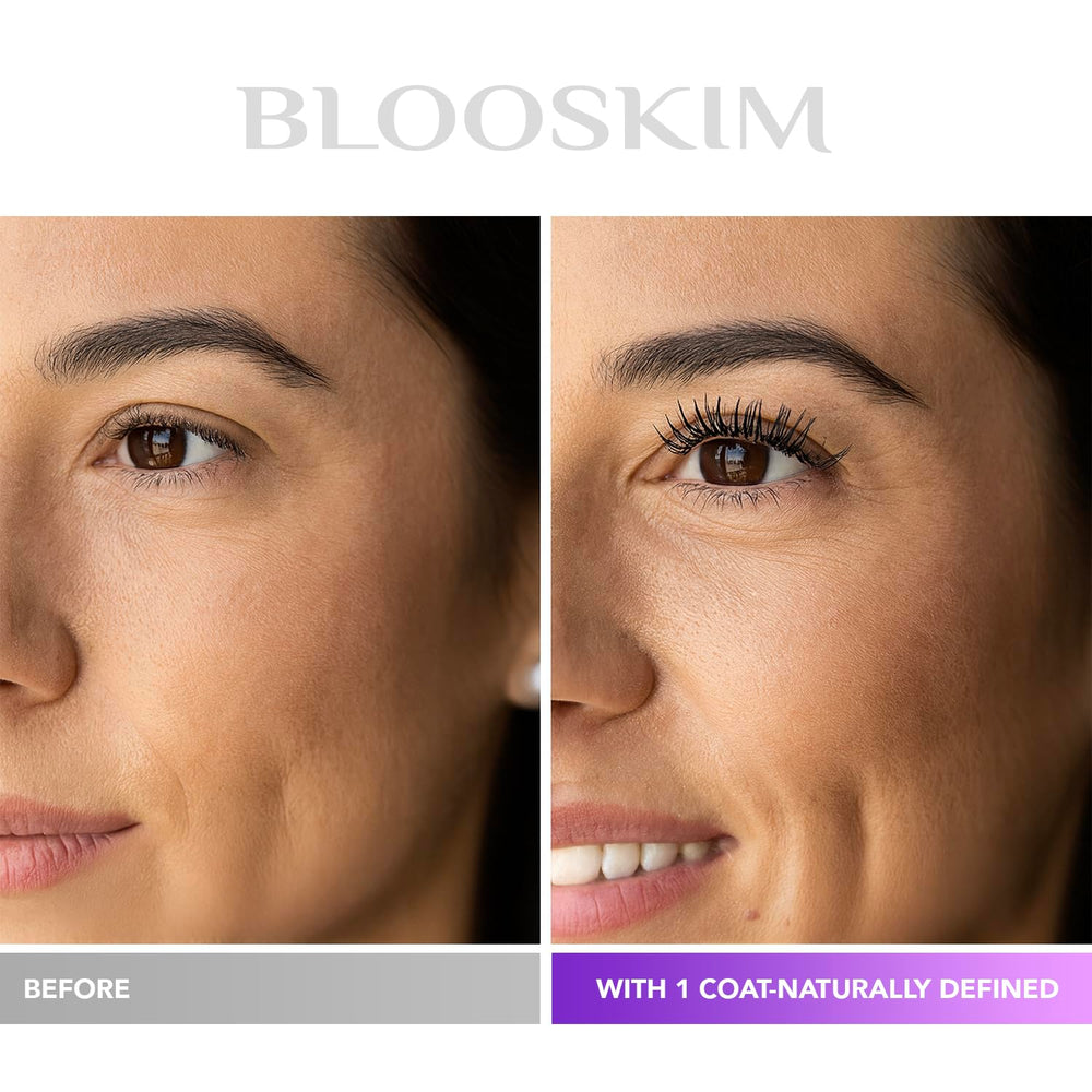 Blooskim Prime Lash Mascara on lashes providing natural definition for mature eyes